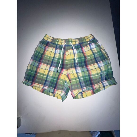 Ralph Lauren Blue Label Mens Plaid Swim Shorts Size M - Picture 1 of 11